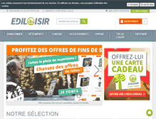Tablet Screenshot of ediloisir.com